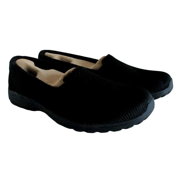 Skechers Women's Black Memory Foam Relaxed Fit Slip On Shoes New In Box Size 9.5 - Picture 1 of 13